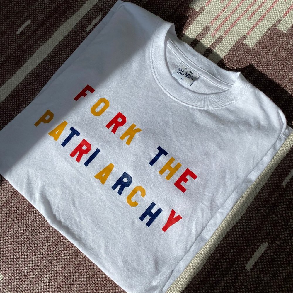 Katie Kimmel "Fork the Patriarchy" T-shirt